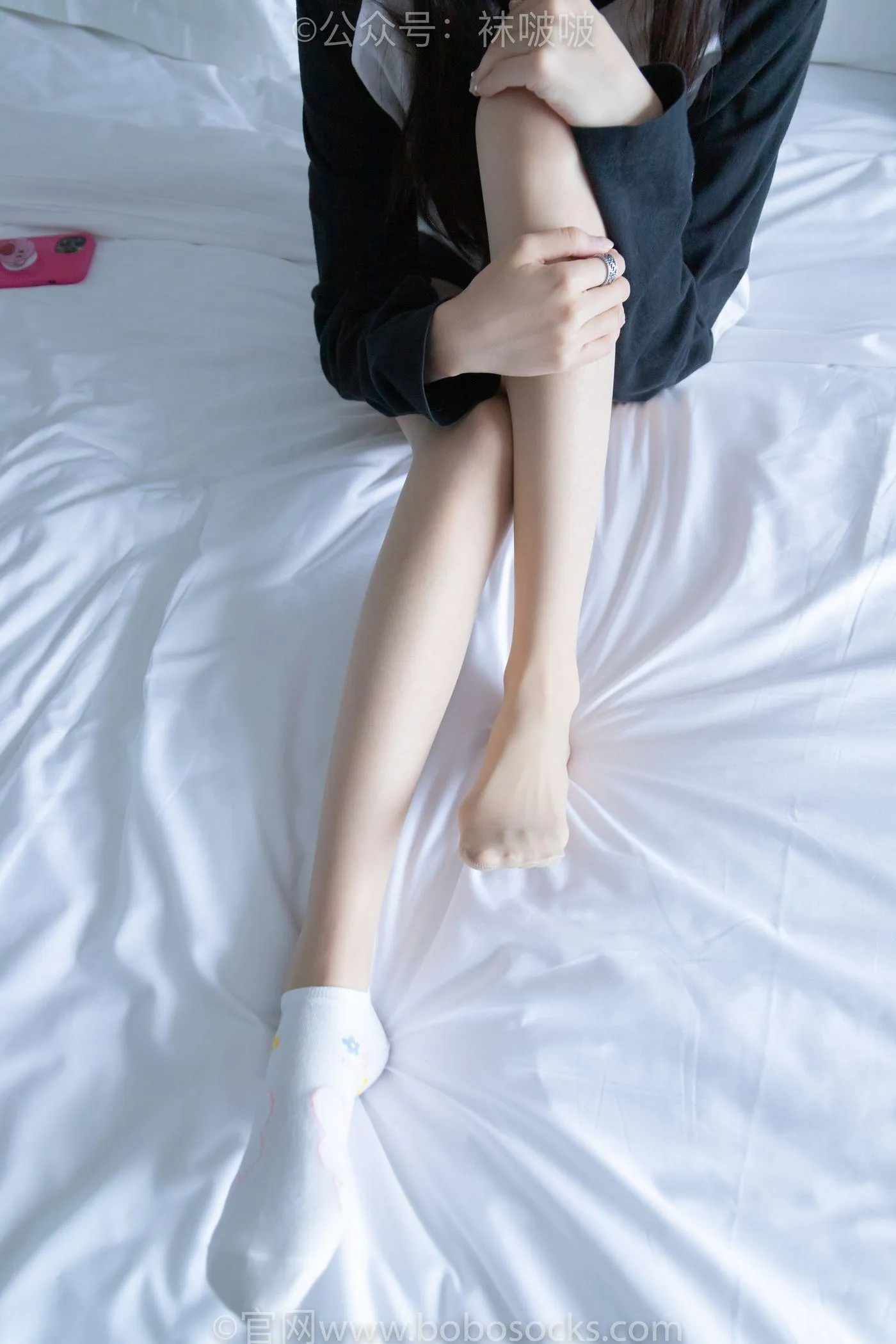 [BoBoSocks袜啵啵]NO.015 稚予-阿迪板鞋、白色短棉袜、肉丝 [135P]插图9